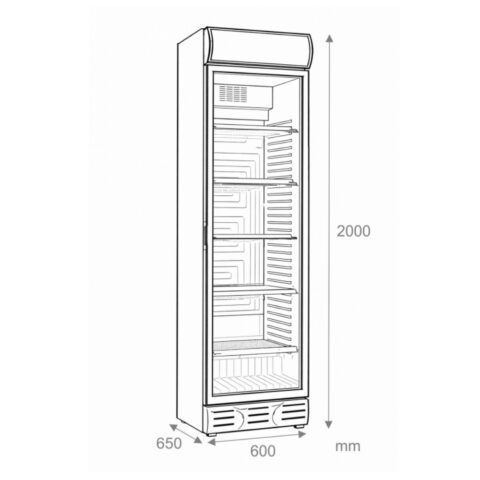 FRIGORIFER OCEAN OBCK 400 XHAM VITRINE 2