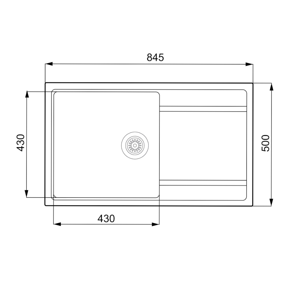 LAVAPJATË TECNOTEK PAN-86 50X86 CM BLACK E ZEZË 2 LAVAPJATË TECNOTEK PAN-86 50X86 CM BLACK E ZEZË - Figura 2