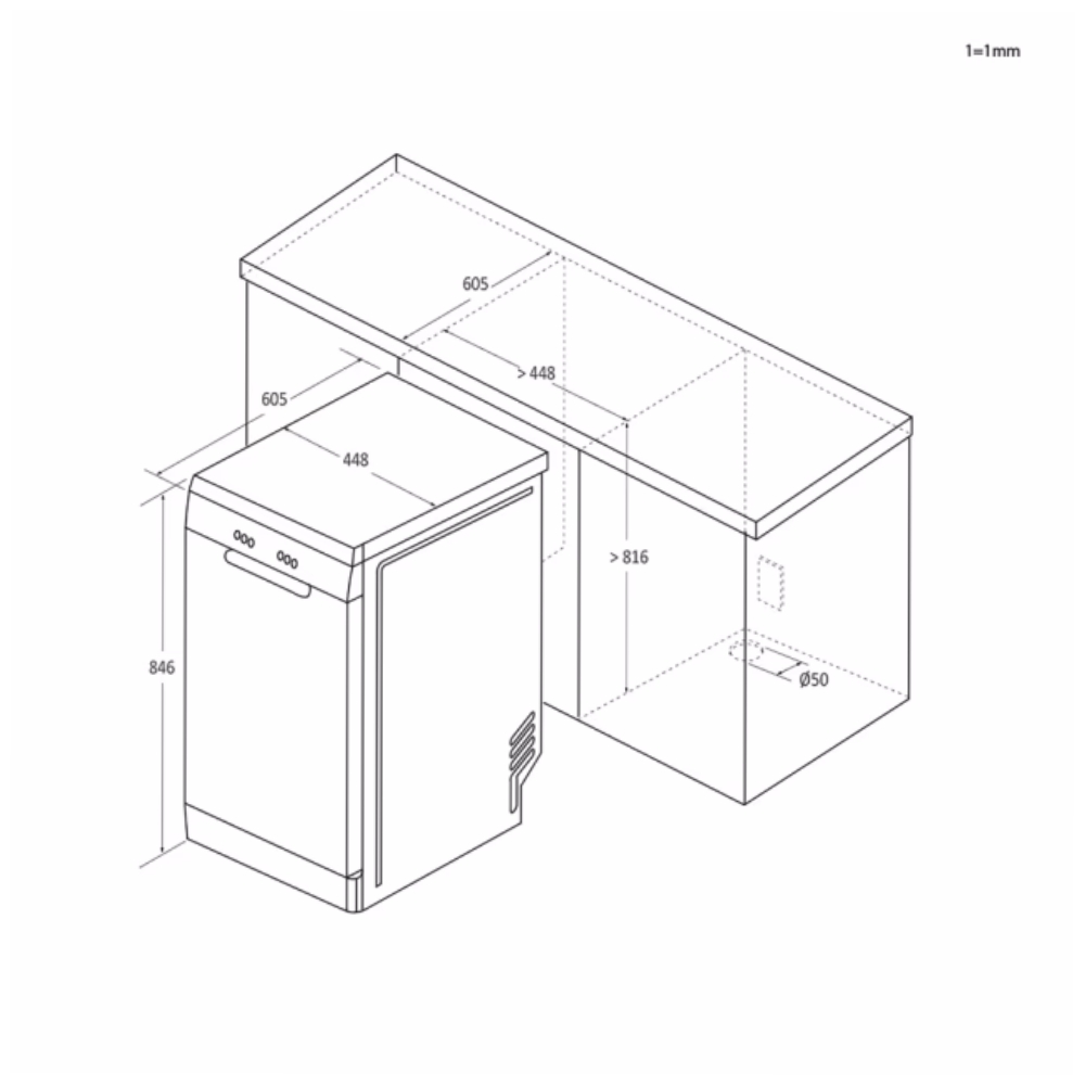 LAVASTOVILJE CANDY BRAVA CDPH 2L1049W-80 45CM 4 LAVASTOVILJE CANDY BRAVA CDPH 2L1049W-80 45CM - Figura 4