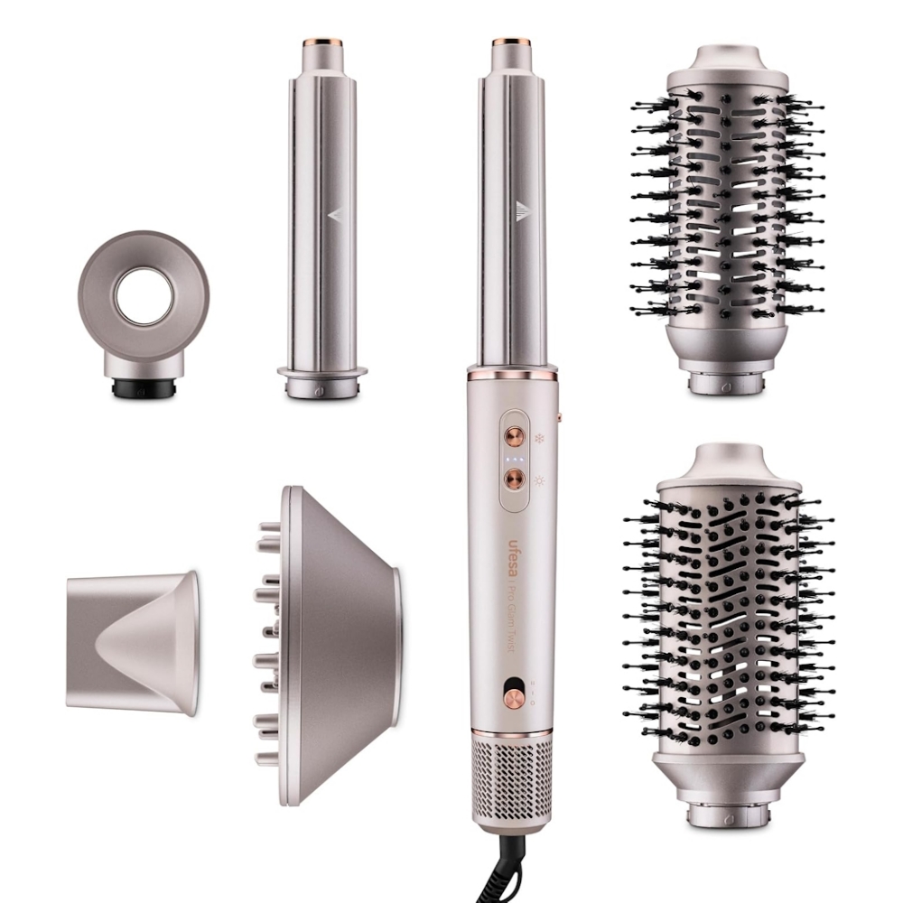 SET STILUES THARËSE FLOKËSH UFESA PRO GLAM TWIST 7 në 1 1 SET STILUES THARËSE FLOKËSH UFESA PRO GLAM TWIST 7 në 1