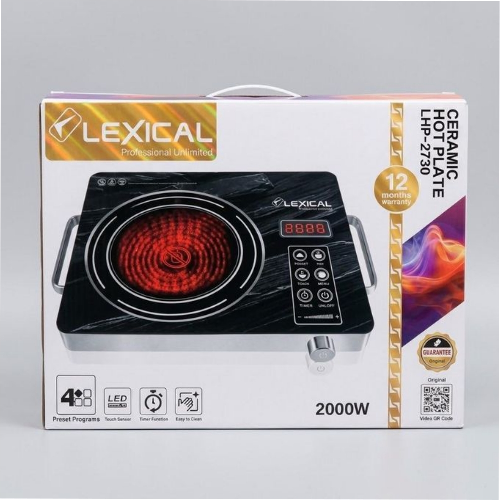 FURNELË ELEKTRIKE QERAMIKE LEXICAL LHP-2730 1 PLITË 2000W 4 FURNELË ELEKTRIKE QERAMIKE LEXICAL LHP-2730 1 PLITË 2000W - Figura 4